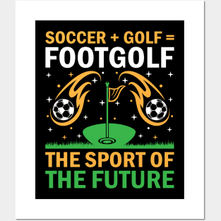 Footgolf Player Foot Golf Playing Footgolfers Footgolfing Posters and Art